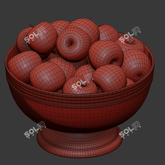  Fresh Harvest Apples 3D model image 2