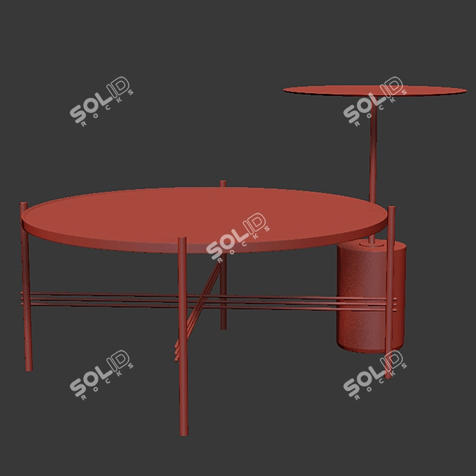 Elegant Tables Set for Stylish Living Spaces 3D model image 3