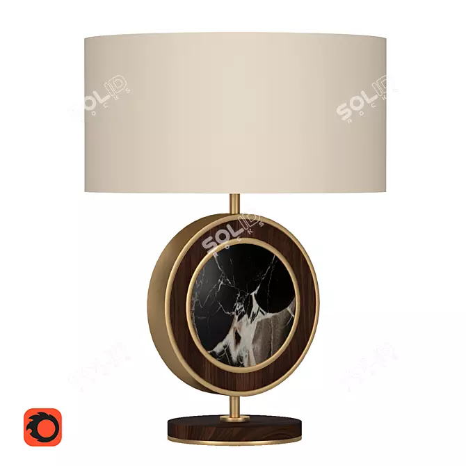 Elegant Tier Table Lamp 3D model image 1