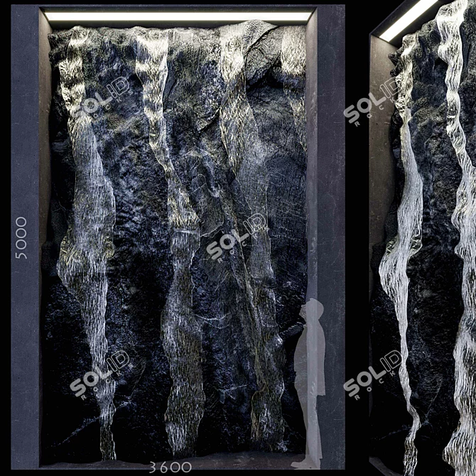 ROCK Decorative Wall Panel 3D model image 1