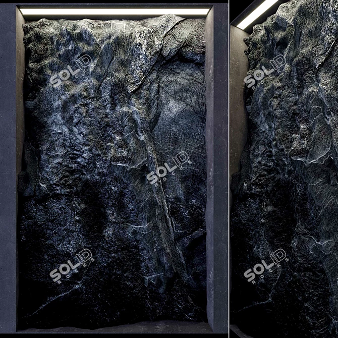 ROCK Decorative Wall Panel 3D model image 2