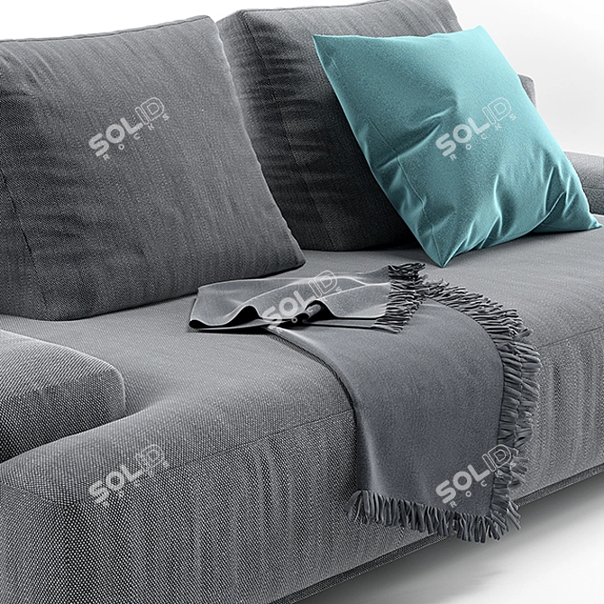 Alberta Design Bruce Sofa: Elegant and Sleek 3D model image 2