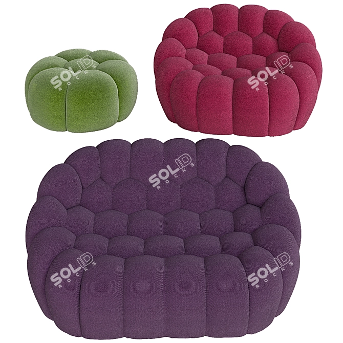 Luxury Bubble Chair 3D model image 1