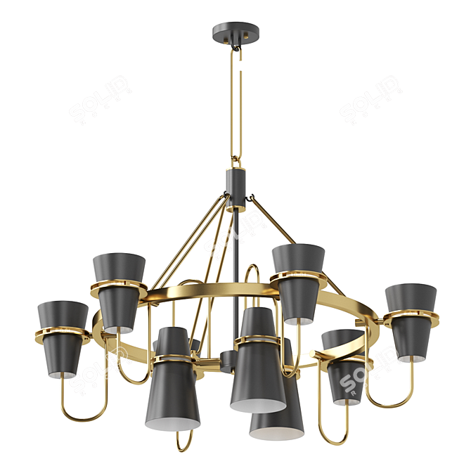 Modern Designer Lamp: Lampatron REINAR B 3D model image 1