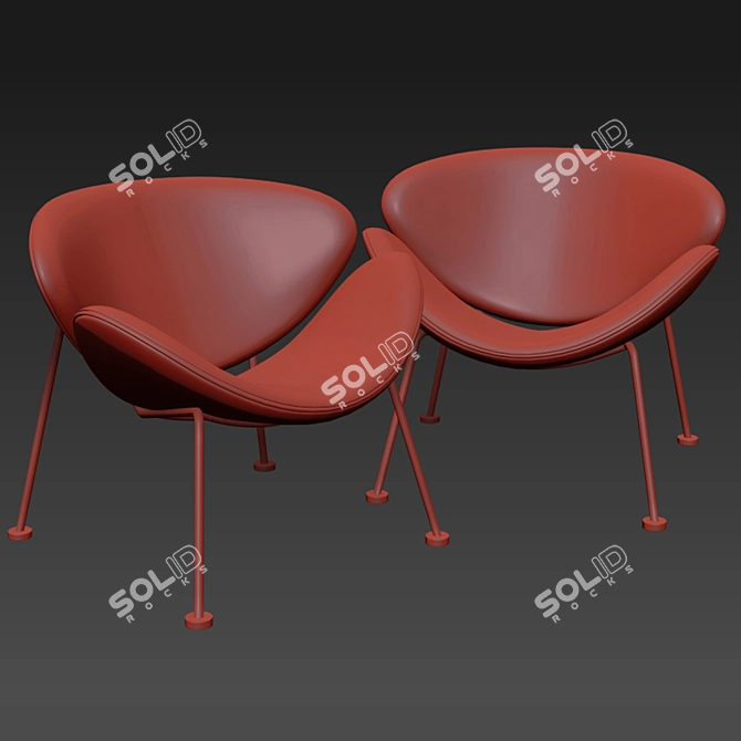 Cozy Lounge Armchair 3D model image 2