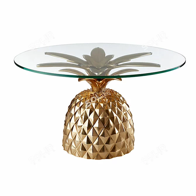 Tropical Pineapple Table 3D model image 1