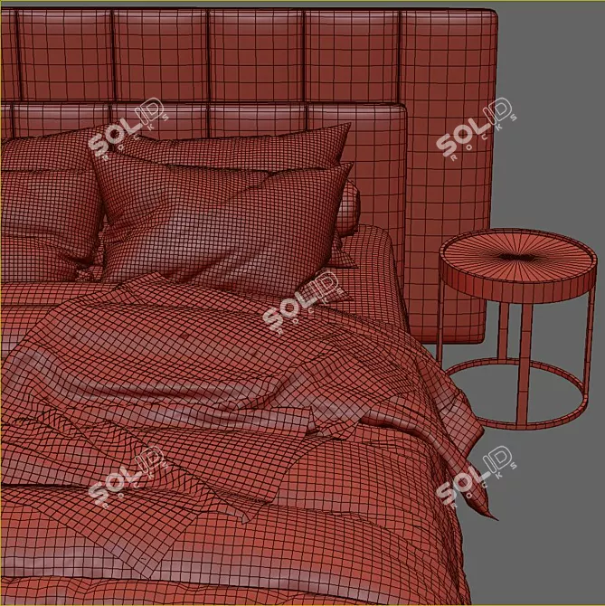 GRANGALA Bed: Sleek and Stylish Design 3D model image 3