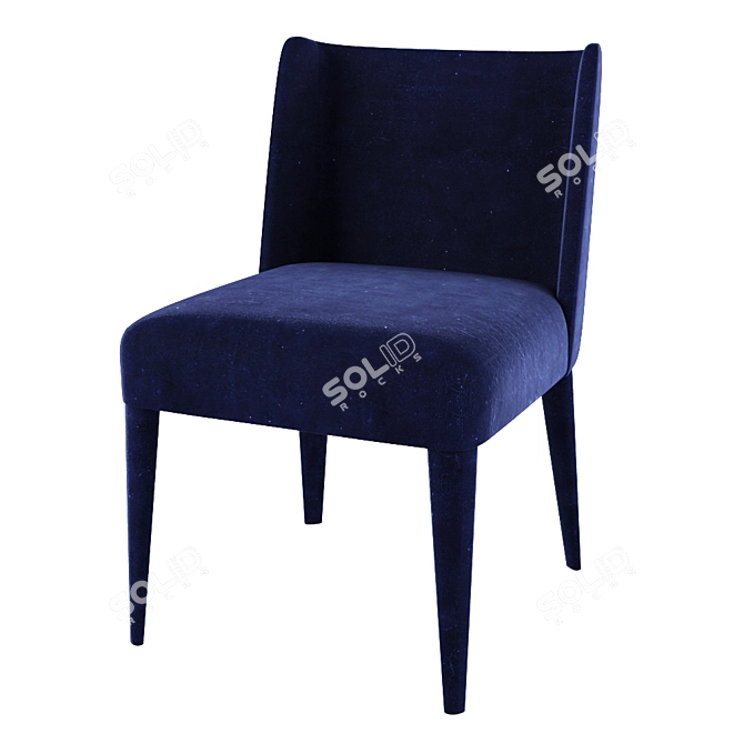 Meridiani KITA Modern Upholstered Chair 3D model image 1