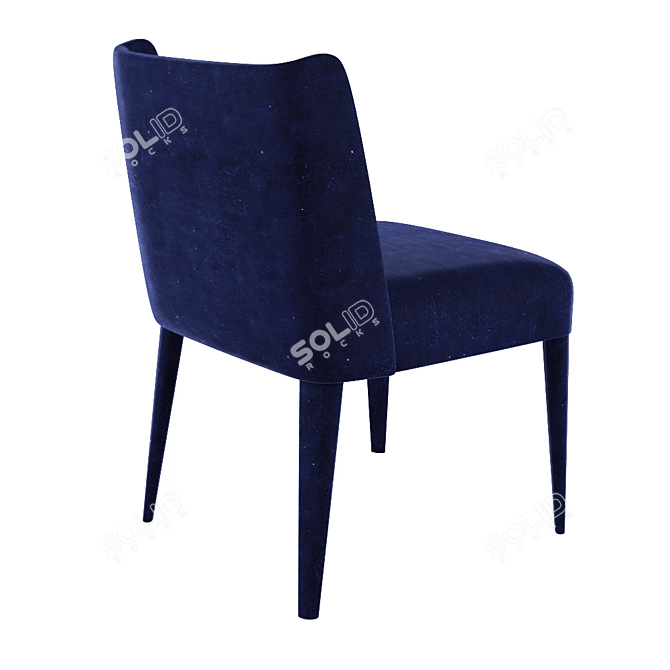 Meridiani KITA Modern Upholstered Chair 3D model image 2