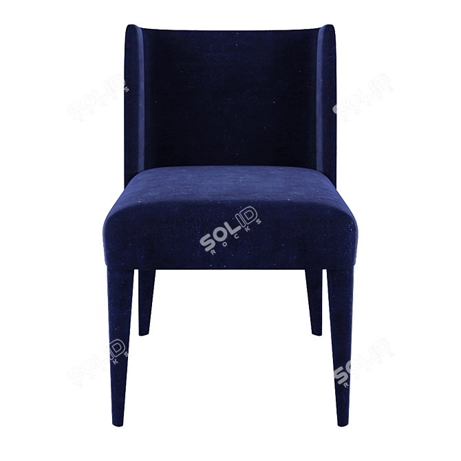 Meridiani KITA Modern Upholstered Chair 3D model image 3