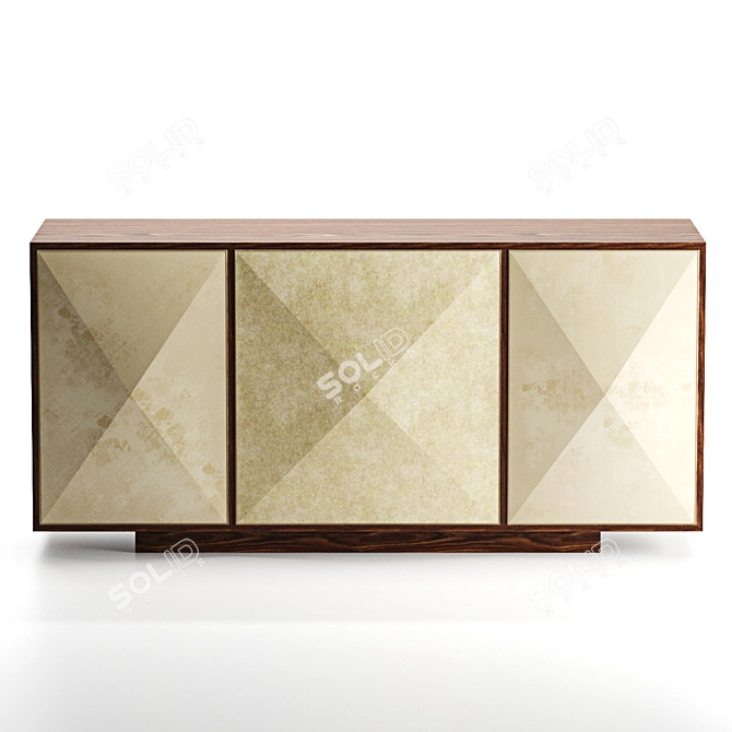 Sleek Pyramid Sideboard with Exquisite Craftsmanship 3D model image 1