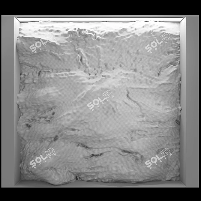 ROCK Decorative Wall Panel 3D model image 3