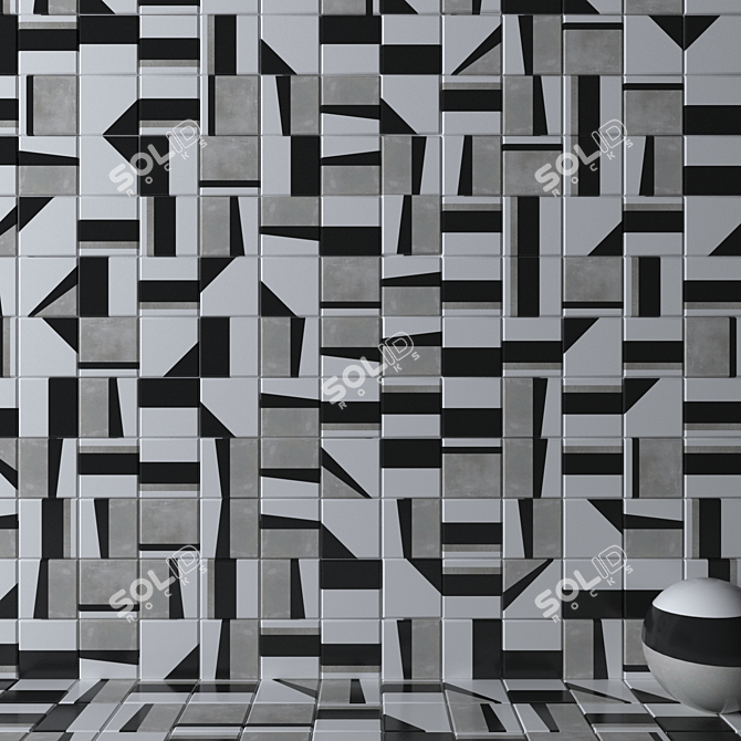 EDGE MIX Wall & Floor Tiles 3D model image 2