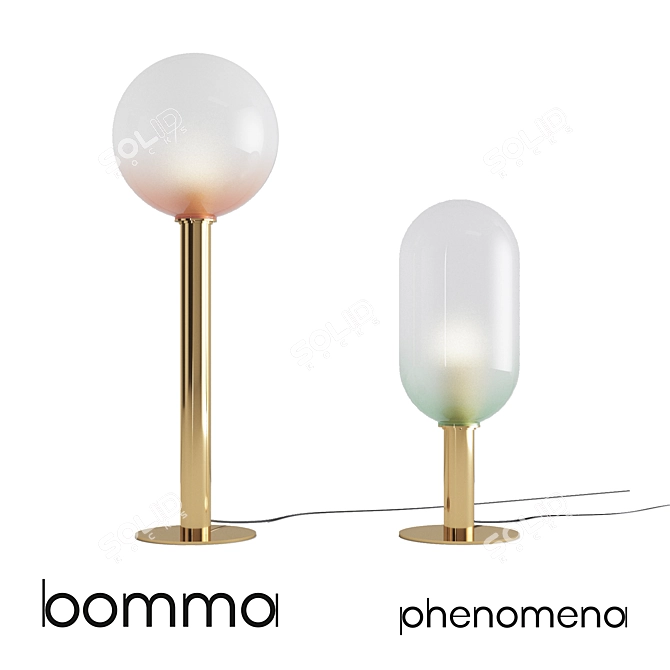 Ethereal Glass Lighting Collection 3D model image 1