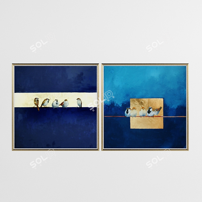  Golden Masterpiece - Art Frame 4 3D model image 1