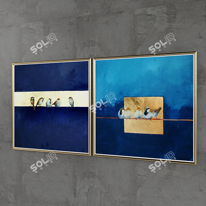  Golden Masterpiece - Art Frame 4 3D model image 3
