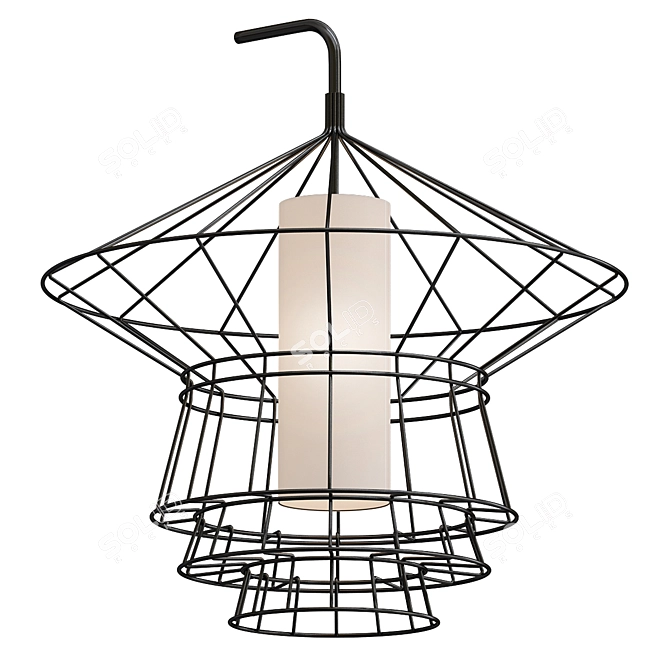 Elegant Zeppelin Table Lamp 3D model image 1