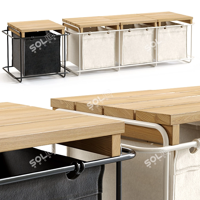 bartmannberlin GRIT Indoor Bench 3D model image 1