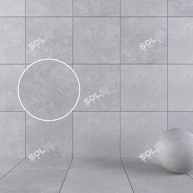 Flaviker Still Now Gray Wall Tiles 3D model image 1