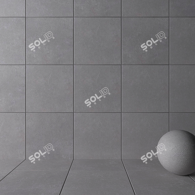 Flaviker Still Now Gray Wall Tiles 3D model image 2