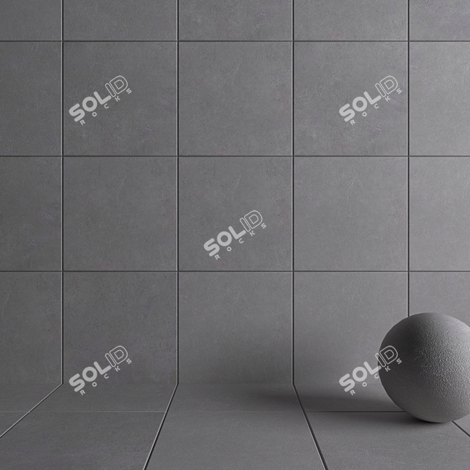 Flaviker Still Now Gray Wall Tiles 3D model image 3