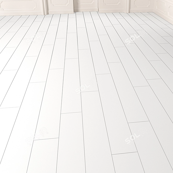 Plank Wood Flooring - Premium Quality 3D model image 2