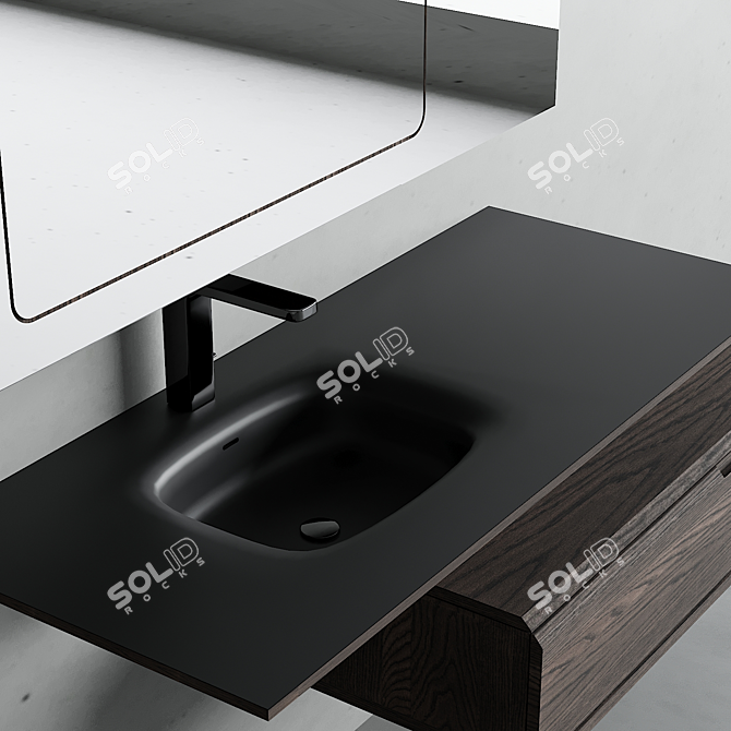 Modern Mertens Vanity Set 3D model image 2