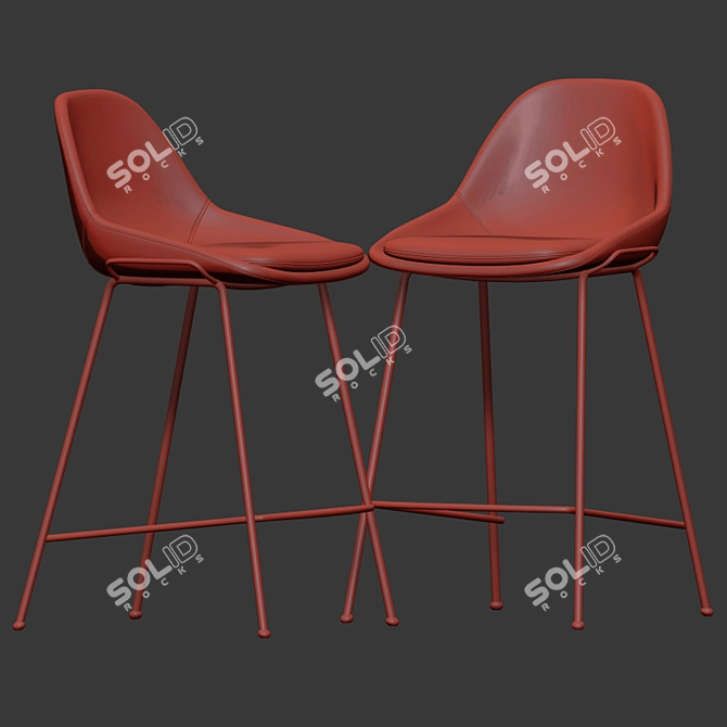 Versatile & Stylish Stool 3D model image 2