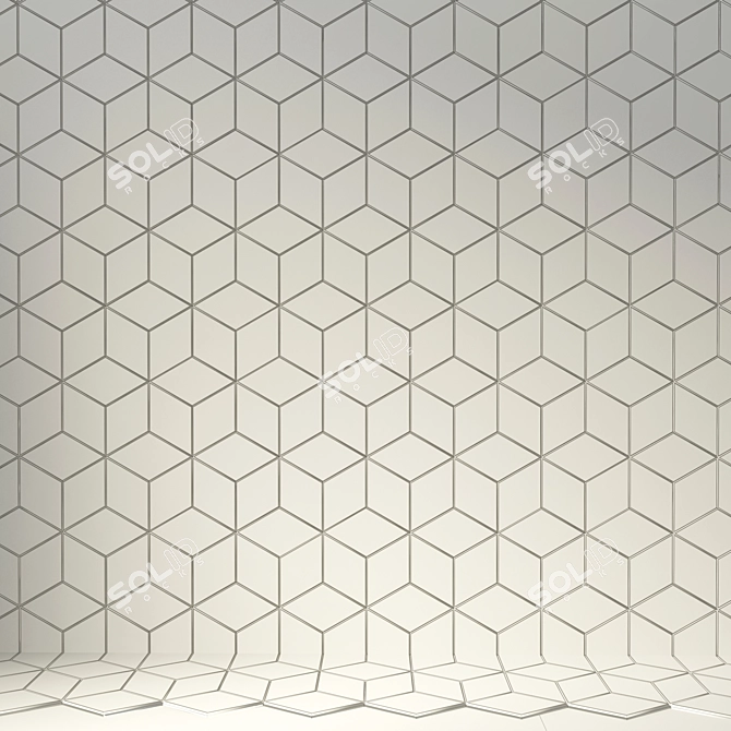TEX Tile: Innovative Geometric Design 3D model image 3