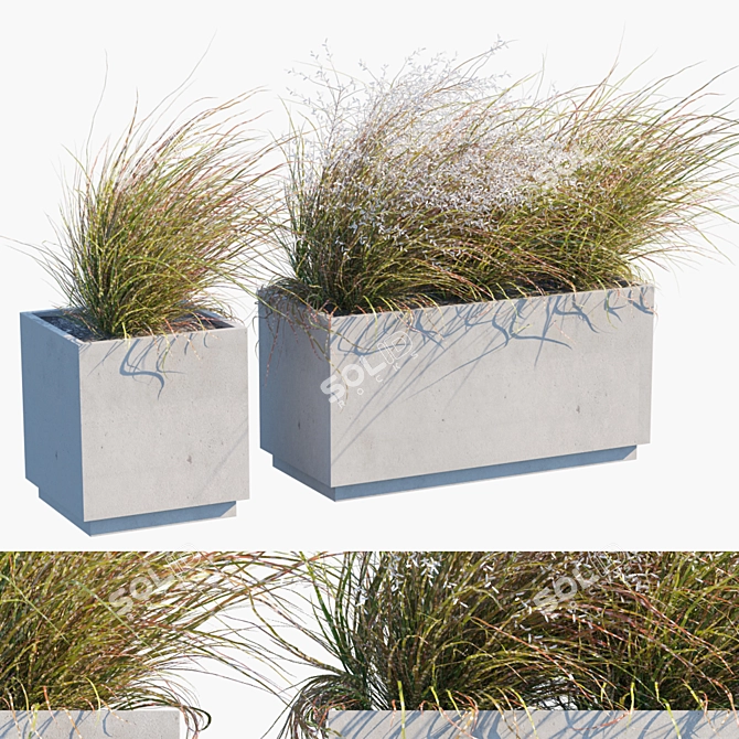 Whispering Breeze: Outdoor Plant 3D model image 1
