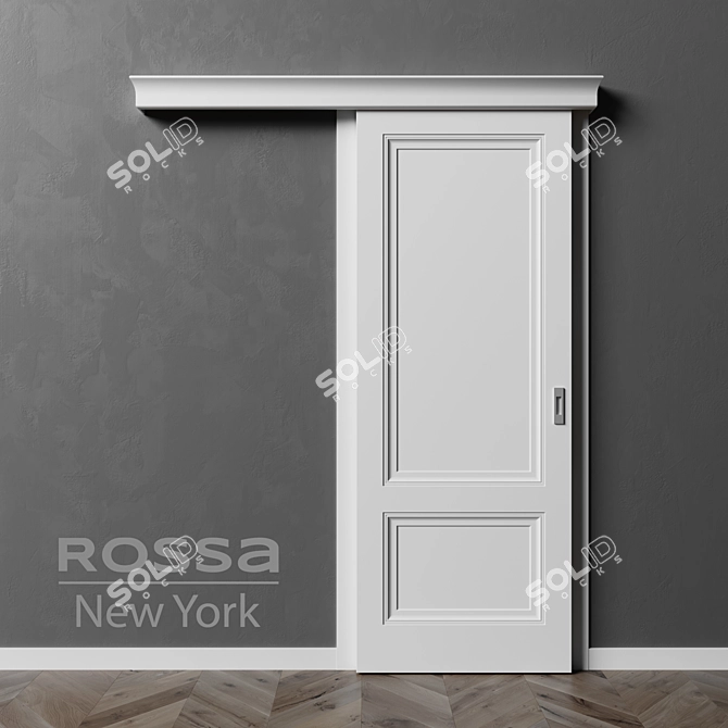 ROSSA NY RD1001 Interior Sliding Door 3D model image 2