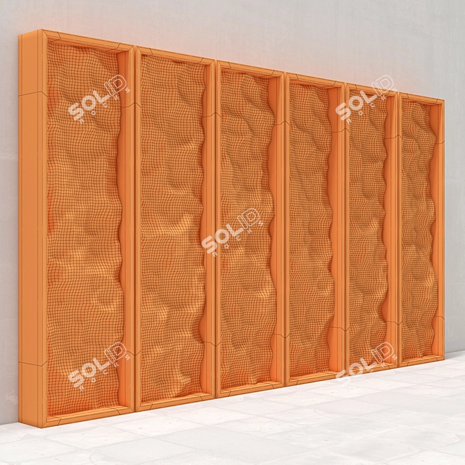 Poly Stone Rock Frame: Slab Design 3D model image 3