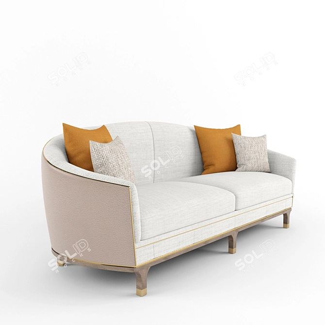 Elegant Verona Sofa by Frato 3D model image 3