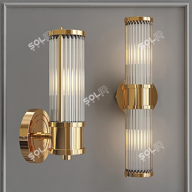 Ralph Lauren Allen Single Sconce: Timeless Elegance 3D model image 1