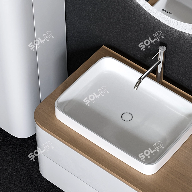 Duravit HAPPY D.2 Plus Bathroom Set 3D model image 2