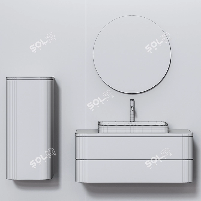 Elevate Your Bathroom with Duravit - HAPPY D.2 PLUS 3D model image 3