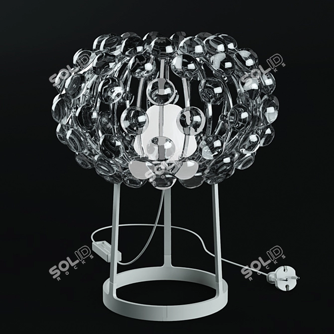 Sophisticated 3D Transparent Table Lamp 3D model image 1