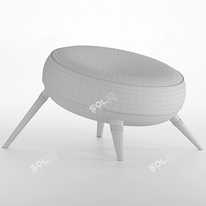 Modern Round Chair: Soft Comfort Collection 3D model image 3