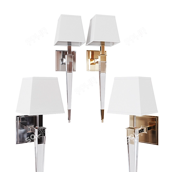 Modern Ruskin Hudson Valley Sconce 3D model image 1