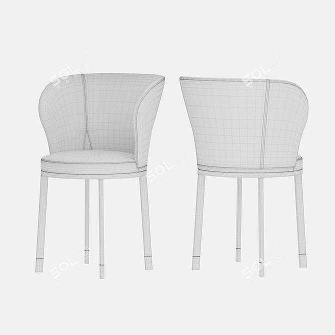 Elegans Silla Giratoria Giorgetti 3D model image 3