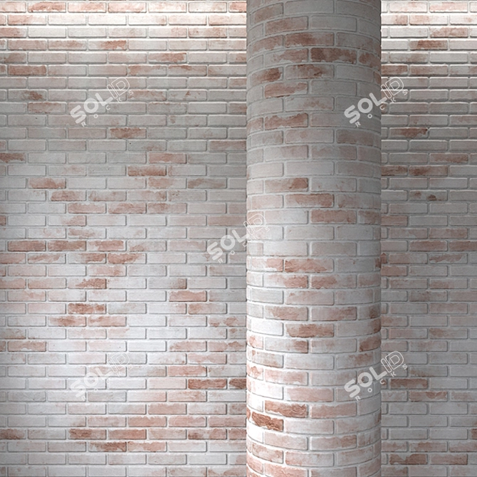 Brickwork: Versatile Textured Walls 3D model image 1