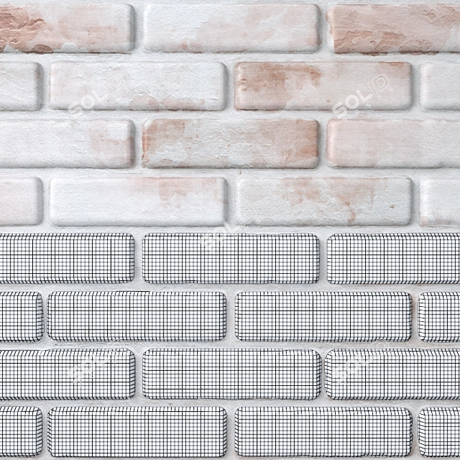 Brickwork: Versatile Textured Walls 3D model image 2