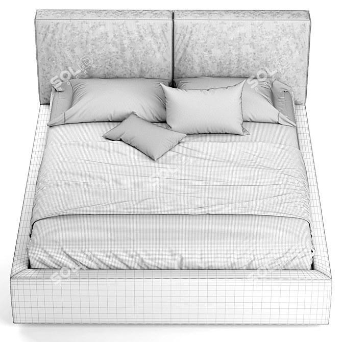 Luxury Cat Bed for Felis George 3D model image 3