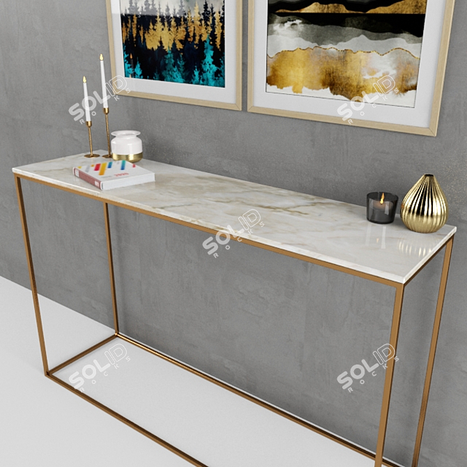 Elegant Decor Set 3D model image 3