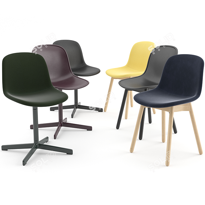 Sleek and Stylish NEU Chairs 3D model image 1