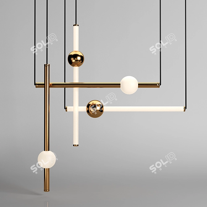 Orion Globe Light: Timelessly Elegant Illumination 3D model image 1