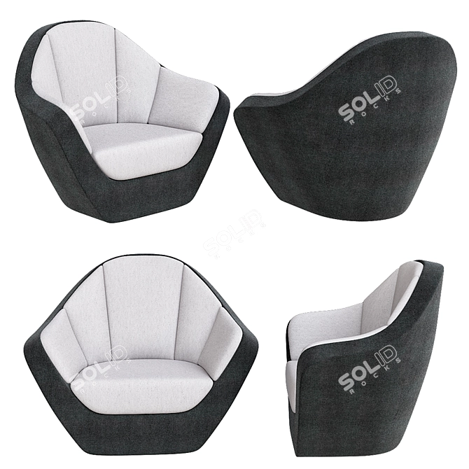 Elegant Corques Armchair for Stylish Comfort 3D model image 1