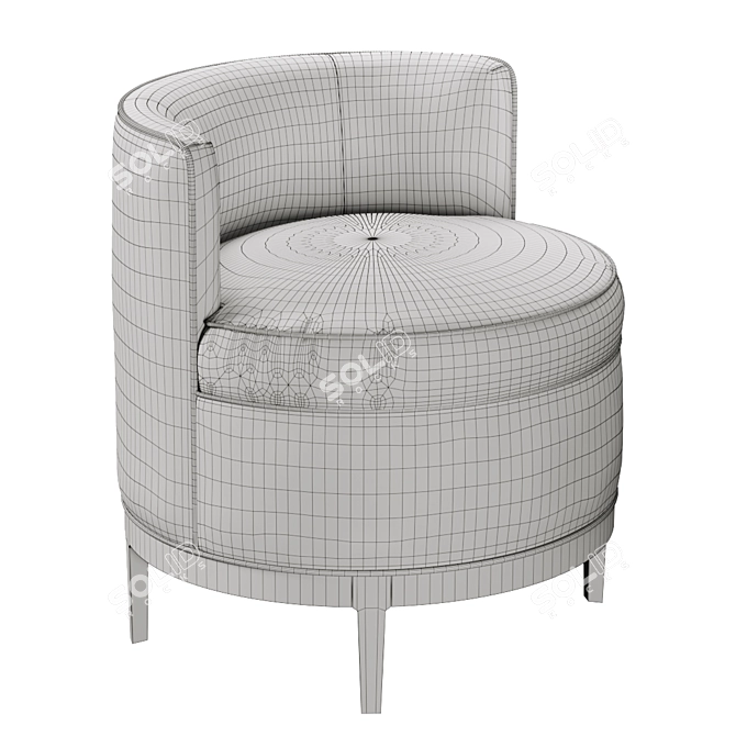 Swaim Ellie Swivel Chair: Modern Elegance for Any Space 3D model image 3