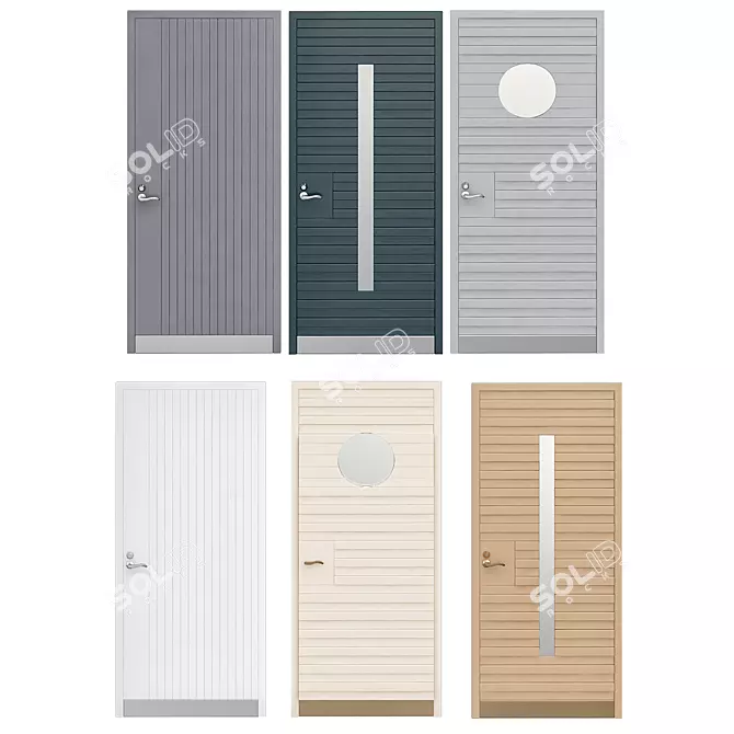 Elegant Door Collection: Johanna Bradford 3D model image 1