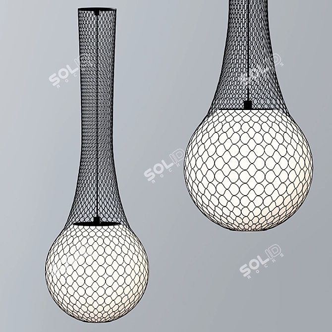 Sleek Pendant Lighting Elegance 3D model image 1